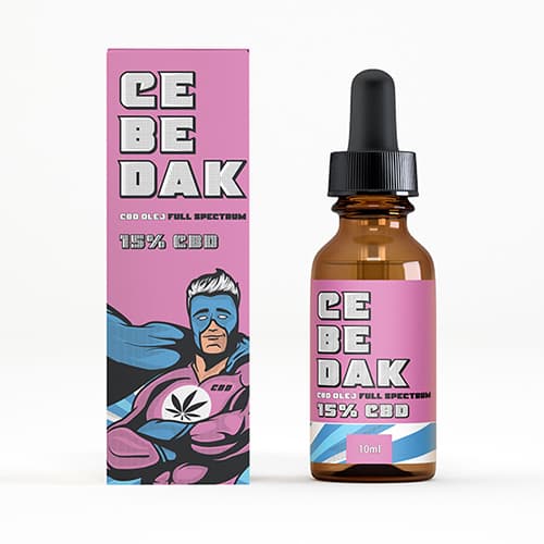CEBEDAK Pyramidální full spectrum CBD 15% 1500mg 10ml 