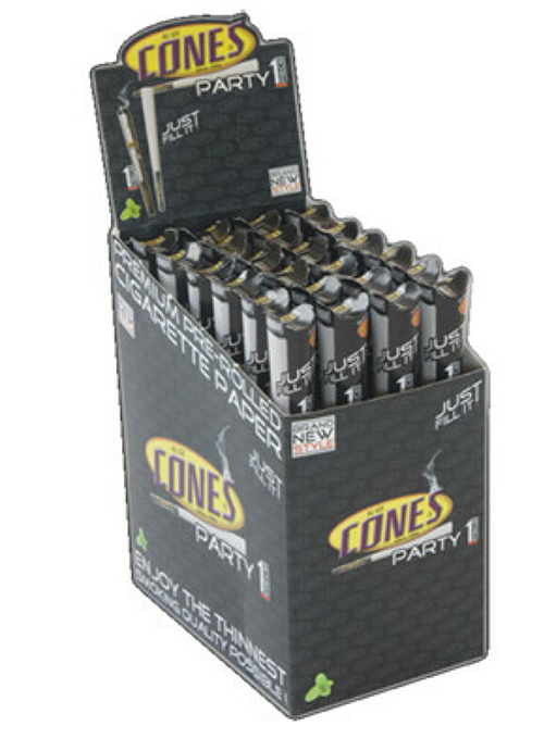 Cones Party 140 Mm Filter 43Mm 1ks Mountain High 24ks pack