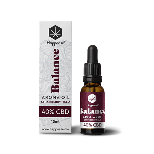 Happease Balance CBD Olej Strawberry Field 40 % 4000 mg 10 ml