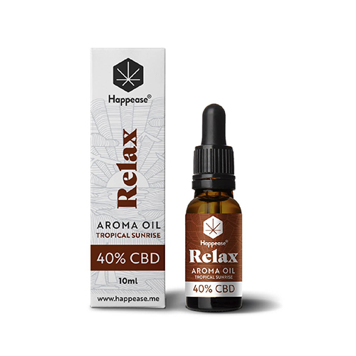 Happease Relax CBD Olej Tropical Sunrise 40 % 4000 mg 10 ml