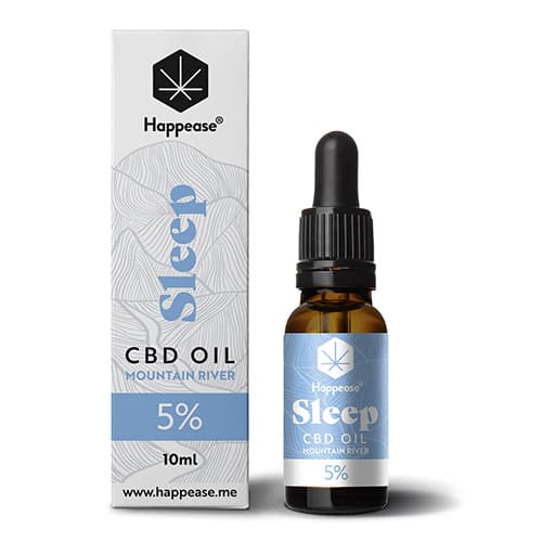 Happease Sleep CBD Olej Mountain River 5 % 500 mg 10 ml
