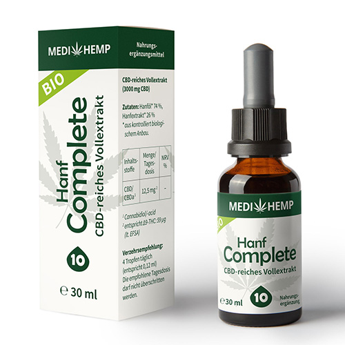 CBD olej 10% complete 3000mg 30ml CO2 extrakce MEDIHEMP
