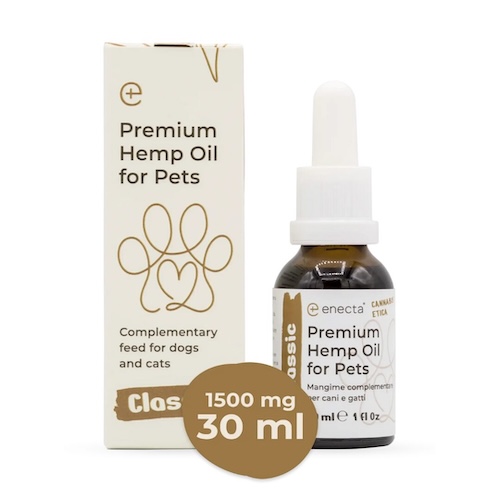 Prémiový olej CBD pro domácí zvířata 1500mg 30ml ENECTA